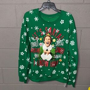 ELF Bright Green Logo Sweater